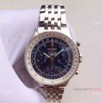 JF Best Replica Breitling Navitimer 01 43mm Watch Stainless Steel Black Face